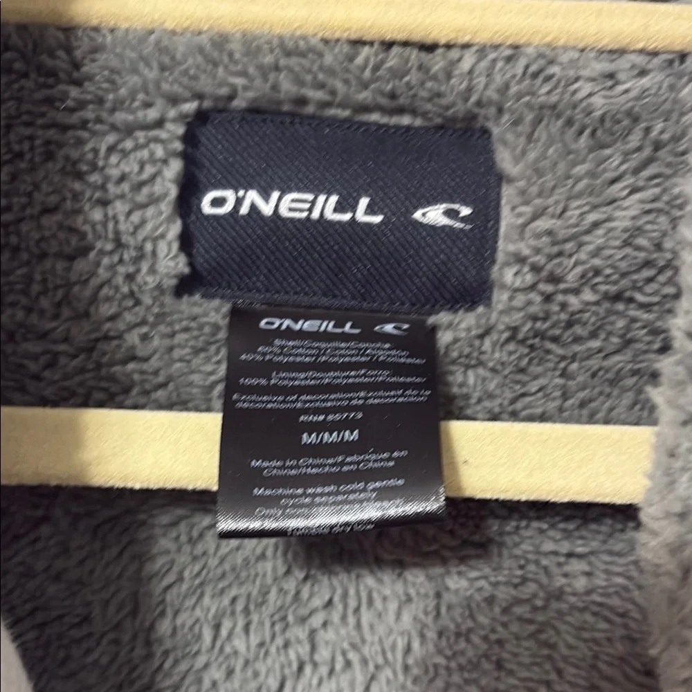 O'Neill Gray and White Striped Hoodie - Picture 2 of 6